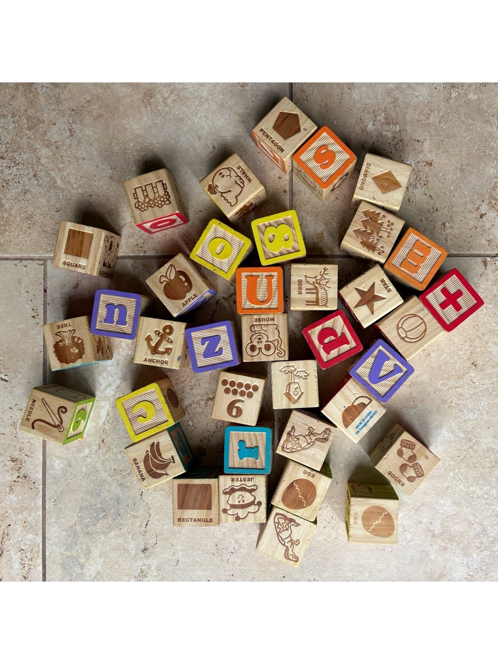 37 Wooden Learning Blocks